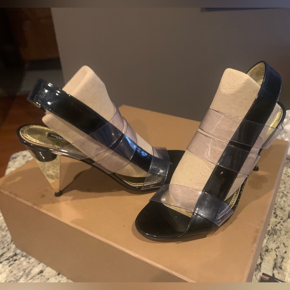 Dolce & Gabbana Black Stiletto Heeled Sandals